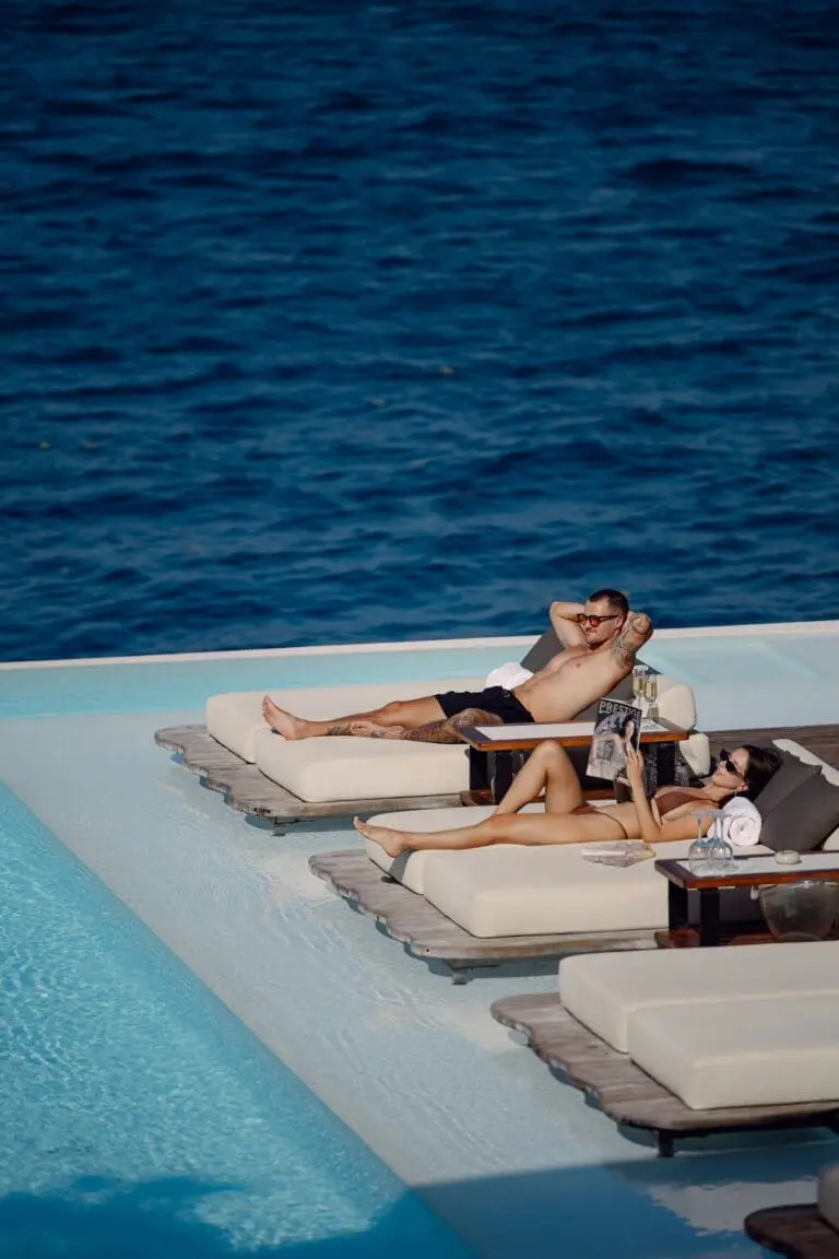 Pool Bed Couple